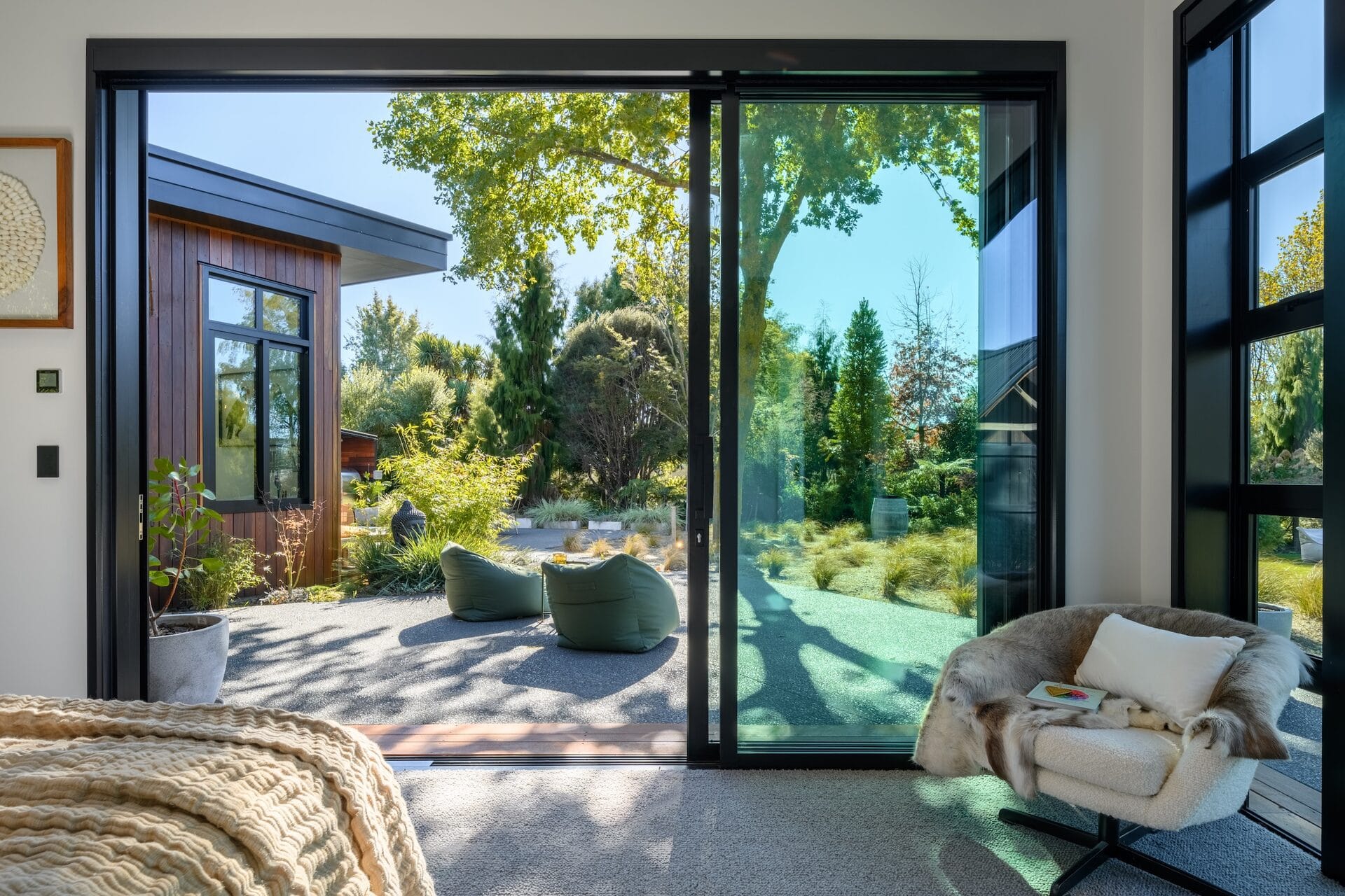 Grady Home — bedroom pod opening to native garden