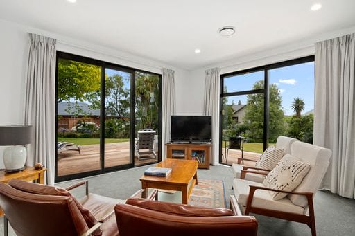 Olliver Home — living room with garden outlook